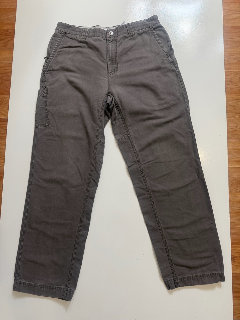 Columbia Men’s Gray Cargo Pants Size 34 Outdoor Utility Hiking Workwear - Picture 2 of 11